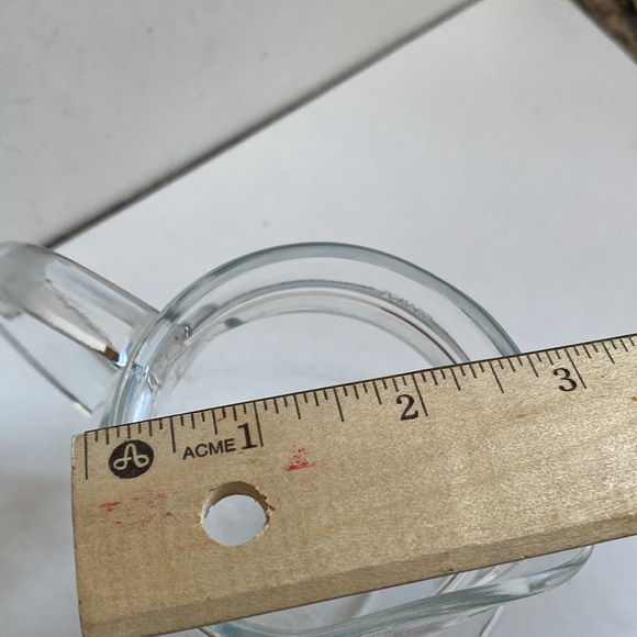 Vintage clear glass milk pitcher - Picture 7 of 8